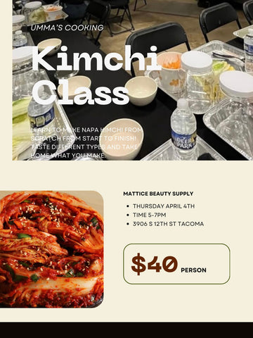 Napa Cabbage Kimchi Class