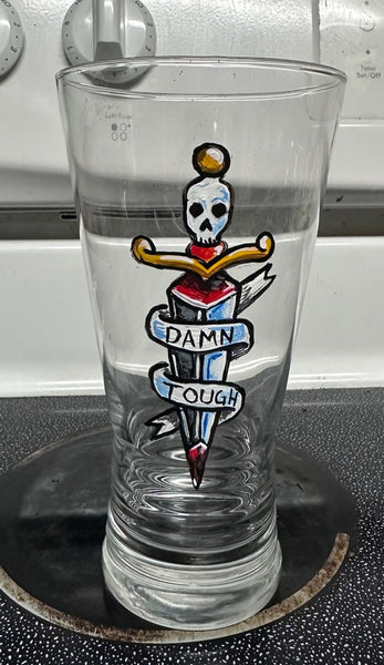 Tattoo Style Glassware Painting Class
